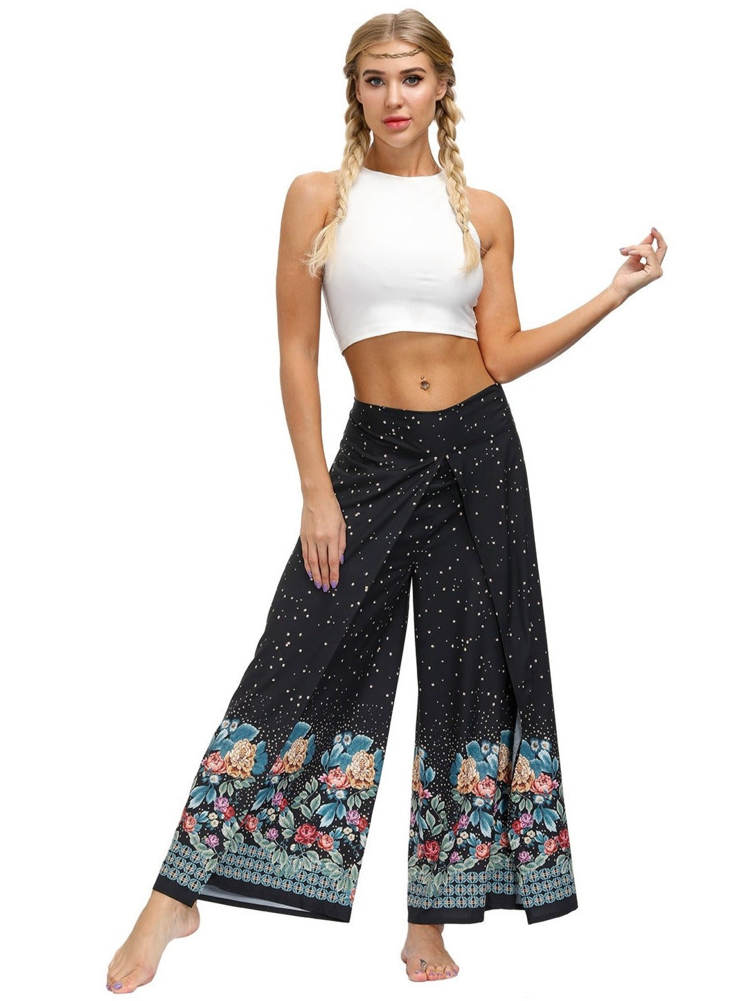 Versatile Sexy Slit Yoga Dance Pants