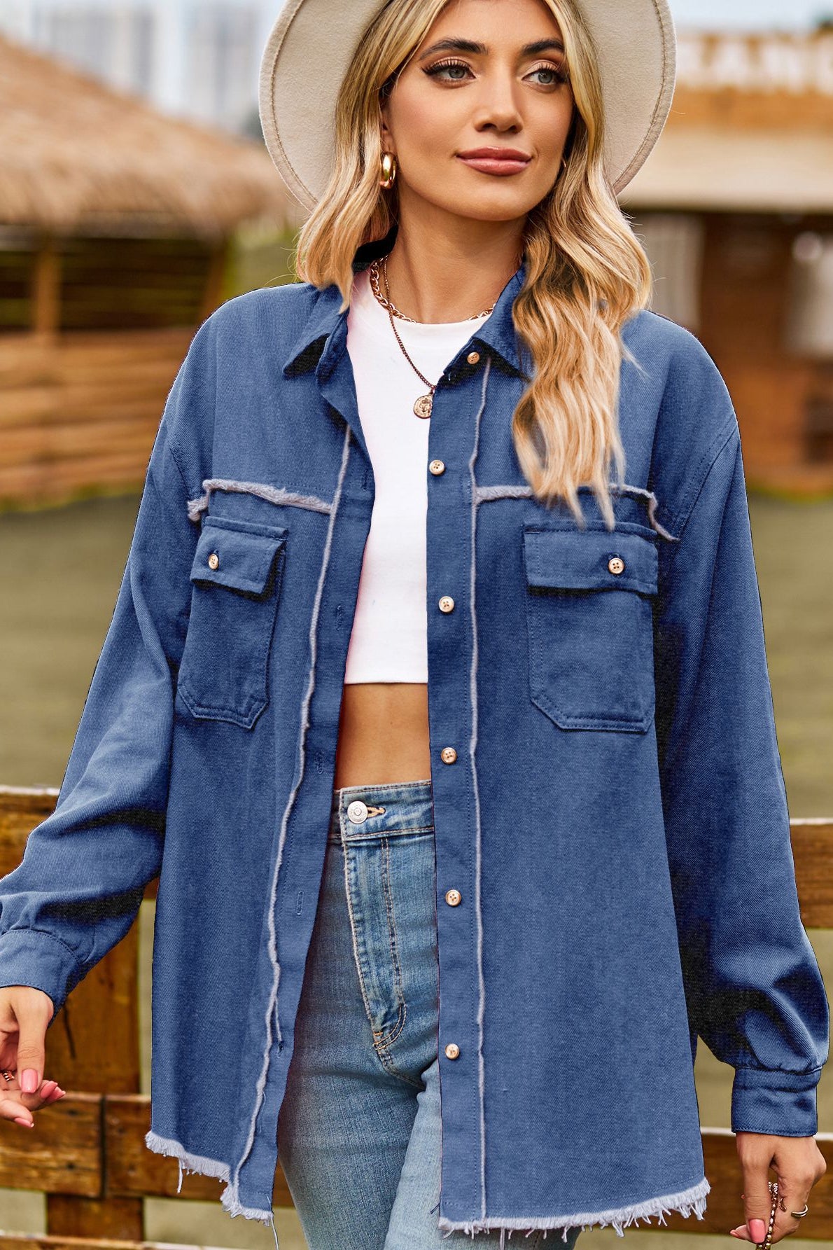 Camicia oversize casual usurata