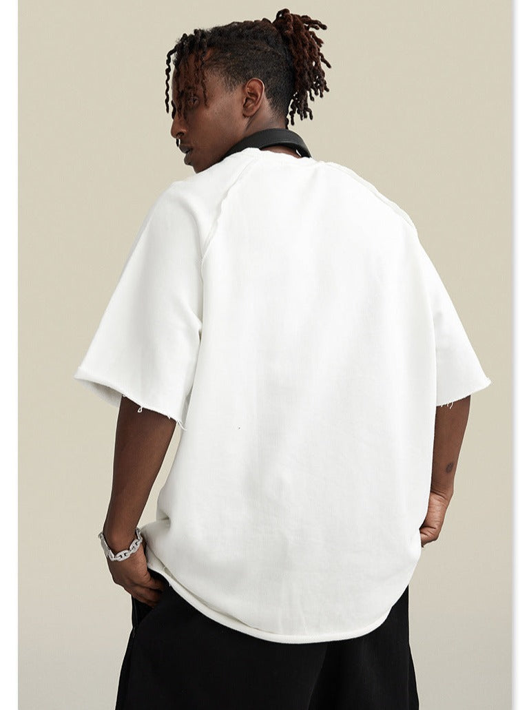 Spring White Basic Plain Oversized Shirt