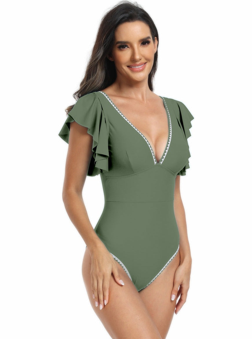 Trending Ruffled Womans Swimsuit