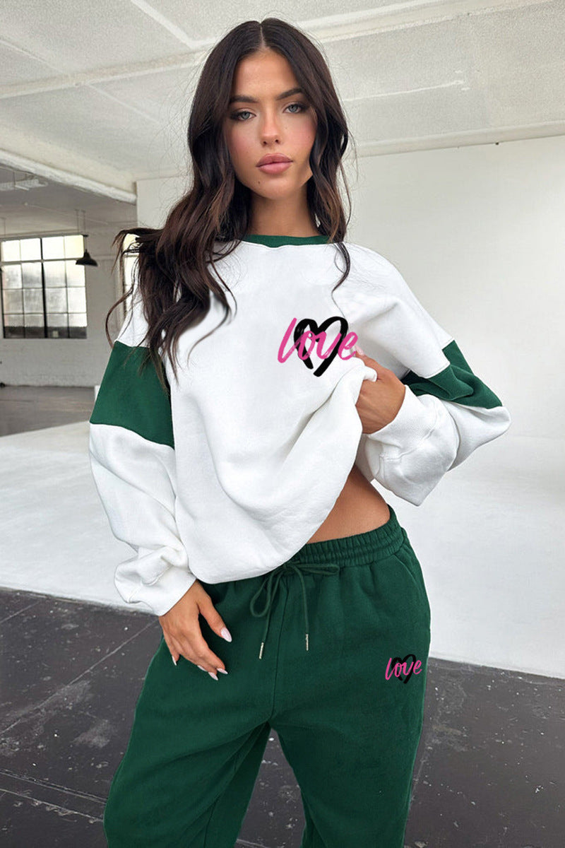 Women's "Love" Graphic Sweatshirt and Joggers Set