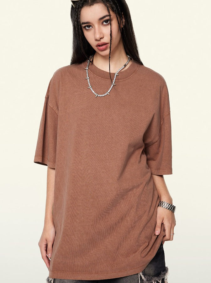 Trendy Vintage Short-Sleeved Loose T-Shirt